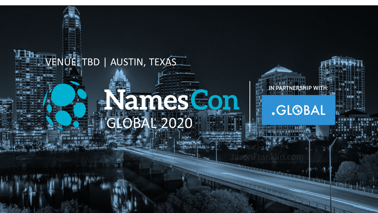 NamesCon Global 2020 Conference will be held in Austin, Texas