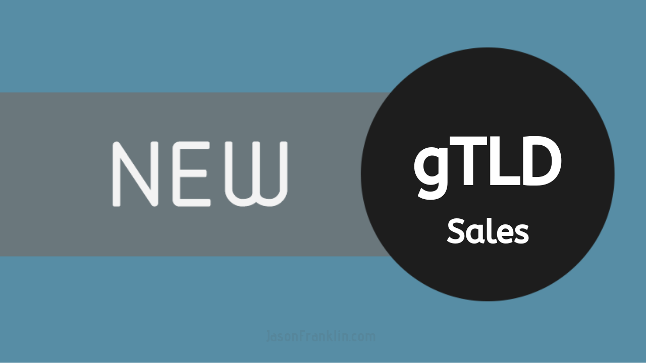 New Generic Top Level Domain Name Sales